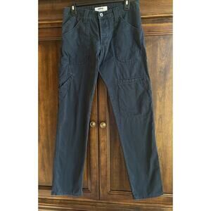Baldwin Pants 31 Cash Utility Navy Twill Tapered USA made Cargo
